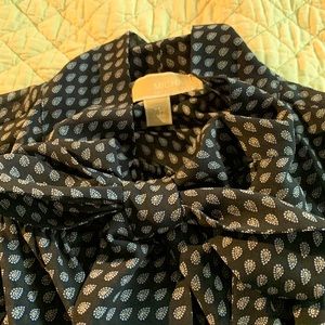 Michael Korr’s blouse with tie
